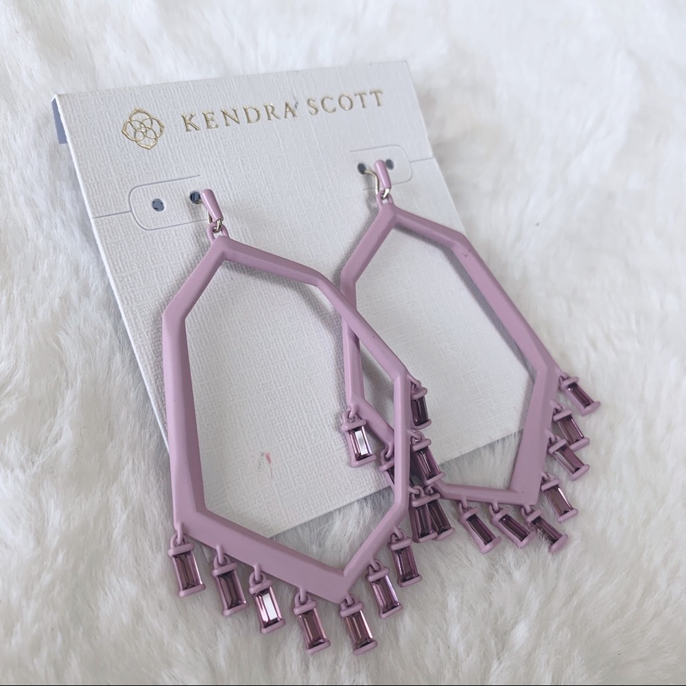 KENDRA SCOTT | Matte Lilac Drop Earrings